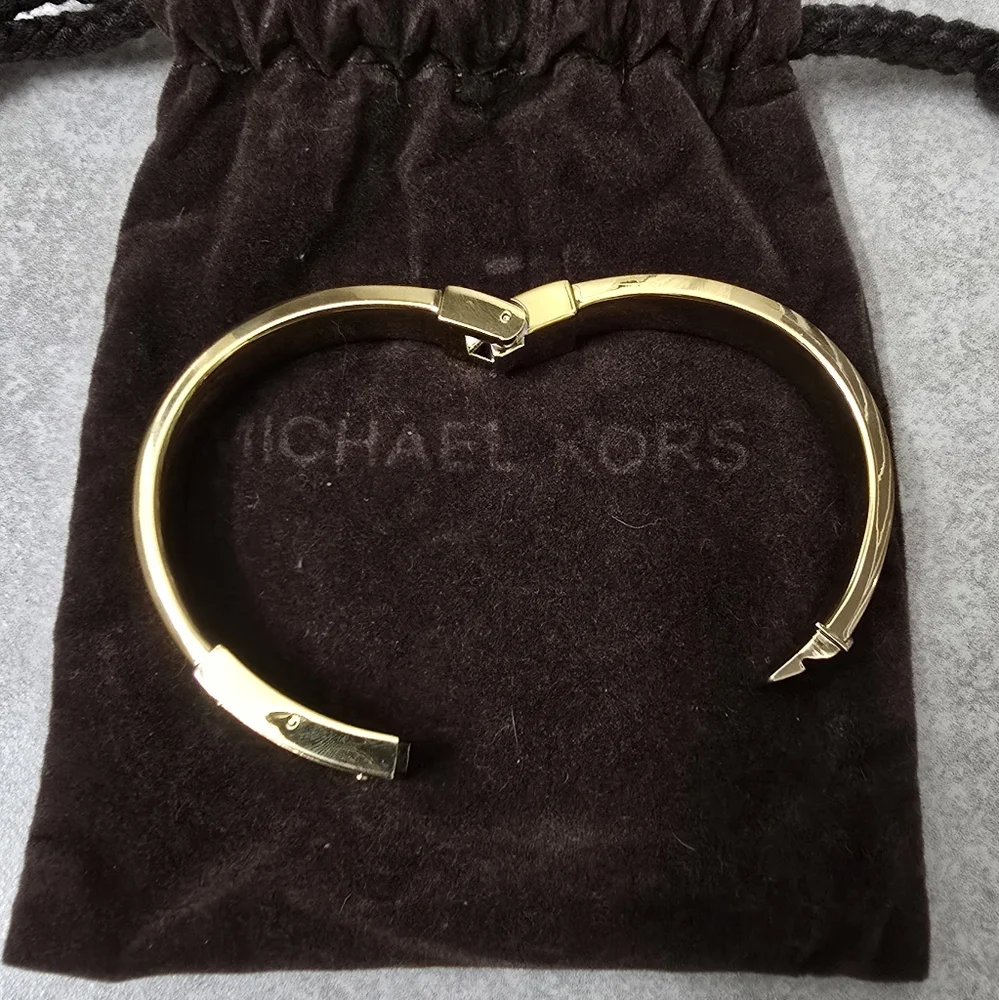 Micheal Kors Gold Bangle Bracelet - Picture 5 of 5